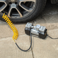 Air Compressor Tire Inflator Portable Double Cylinder Tire Inflator Tire Pump DC 12V 180psi