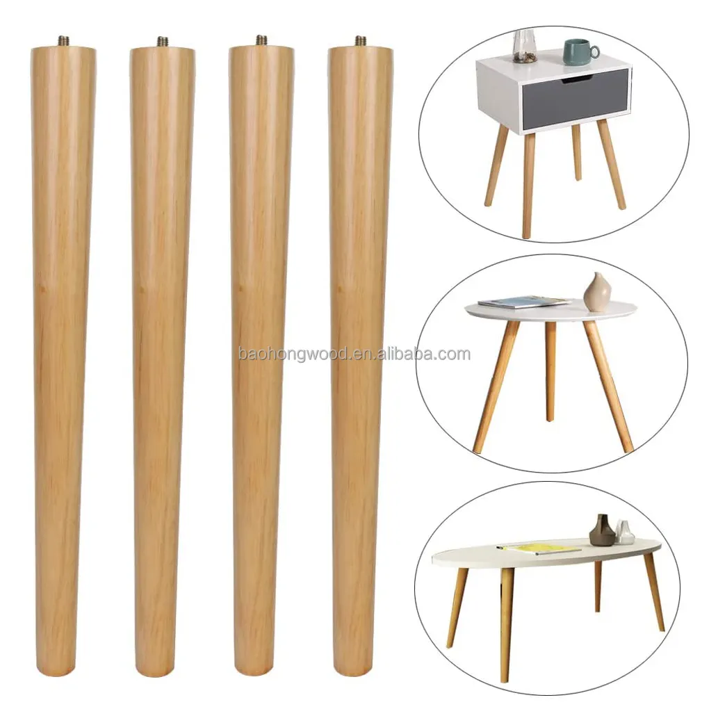 Legging de mesa de madeira moderna, forma de cabeceira, carvalho personalizado, sólido, redondo, para jantar, <span class=keywords><strong>móveis</strong></span>, madeira, pernas de mesa