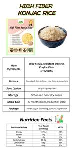 Riz de Konjac Shirataki Premium OEM, faible en glucides et en matières grasses, riche en fibres, 100g, <span class=keywords><strong>végétarien</strong></span>, Keto, Paléo, aliment instantané prêt à consommer en 15-20 minutes - Product Image 6