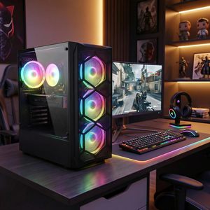 Stgaubron Gaming Pc Desktop Computer Intel Core I7 Radeon <b>Rx</b> 580 8G 16G Ram 512G Ssd Wifi 6 Bt 5.0 Rgb Fan - Product Image 5