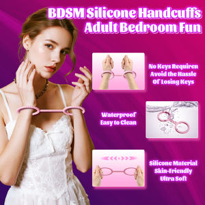 Bdsm Fetisj Flirten Liefde Manchetten Flexibele Siliconen Zachte Handboeien Snelle Manchetten Volwassen Seksspeeltje Manchetten Voor Koppels Erotisch Spel - Product Image 2