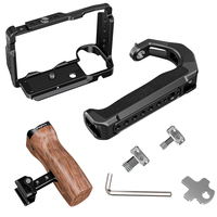 Cage pour appareil photo en aluminium usiné CNC, poignée de maintien pour appareil photo, rig personnalisé avec support pour griffe froide et pour l'usinage