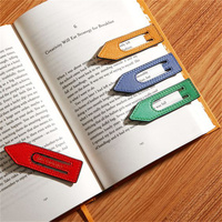 Marcapáginas de Cuero Vegano con Logotipo Personalizado, Marcapáginas Magnético Económico y Elegante para Amantes de los Libros