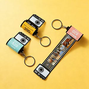 Porte-clés en film personnalisé, bricolage, photo créative, cadeau d'anniversaire, cadeau commémoratif pour événement d'entreprise - Product Image 2