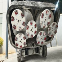 Machine de meulage et de polissage de béton à disque planétaire avec transmission par engrenages, largeur de travail 53 pouces, modèle ASL-GR2