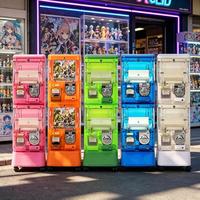 Distributeur de jouets en capsules à double couche, à monnayeur, pour salles d'arcade et magasins de détail