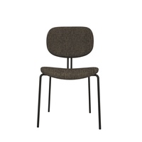 Chaise de bureau moderne en tissu sans accoudoirs, empilable et convertible pour hôtels et usage commercial
