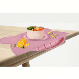 Mesa de silicona personalizada al por mayor para niños Mantel Individual plegable de diseño moderno para bebés - Product Image 5