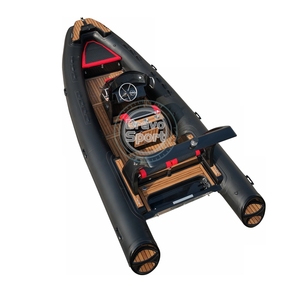 Vente chaude 580cm <span class=keywords><strong>Bateau</strong></span> À Rames Heavy Duty Fibre De Verre Coque <span class=keywords><strong>Semi</strong></span> <span class=keywords><strong>Rigide</strong></span> Gonflable Nervure <span class=keywords><strong>Bateau</strong></span> pour La Pêche - Product Image 3