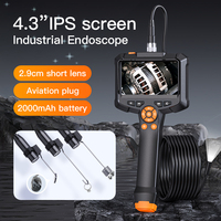 Boroscopio 2026 en Oferta, Pantalla IPS HD de 4.3 Pulgadas, Cable Rígido de 10 Metros, Resistente al Agua, Portátil, para Reparación de Automóviles y Tuberías, 1080p