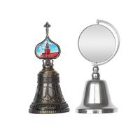 Cloche de table en métal personnalisée en gros, avec logo gravé, souvenir, cloche à main pour cadeau touristique et décoration intérieure