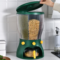 Grand distributeur en plastique Transparent pour le riz, seau pour aliments secs, rangement de la farine de riz, 25kg, 1 pièce