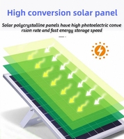Boîte à lumière LED solaire, panneau lumineux double face, étanche, affichage publicitaire extérieur