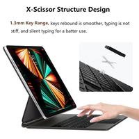 Clavier Magique pour iPad Pro 10.9/11/12.9 pouces, étui clavier magnétique, excellente expérience de saisie, fabriqué au Guangdong, moule privé