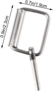 Boucle à rouleau en métal pour accessoires, quincaillerie pour ceintures, sacs et boucles de chaussures, métal argenté pour la fabrication de sacs à main et de sacs à dos - Product Image 2