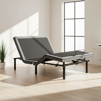 Sommier de lit électrique convertible et réglable, rembourré et pliable, avec rangement pour matelas – Extension de la gamme de produits