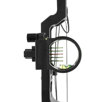 Vente flash : viseur d'arc composé à fibre optique, 5 broches, viseur de tir à l'arc en alliage d'aluminium