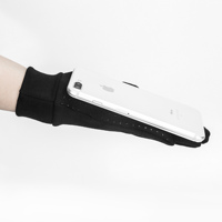 OEM/ODM Sarung Tangan Bersepeda Musim Dingin Anti Angin Hangat Bahan Poliester Full Finger Layar Sentuh Sarung Tangan Sepeda Tahan Air untuk Olahraga Luar Ruangan