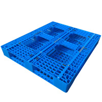 Paletas Recicladas de Material PE de Una Cara y Entrada de 4 Vías a Precio Económico, Carga Dinámica de 0.5t, Peso de 18.5kg, 1300x1100x150mm