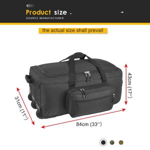 Large Capacity Travel Duffel Bag Tactical Gear Code Alpha Mini <b>Monster</b> Wheeled Suitcases Rolling Deployment Bag - Product Image 5