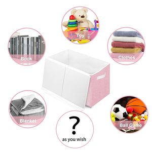 Cestas Organizadoras de Tela Negras Plegables, Caja de Juguetes para Niños con Tapas - Product Image 3