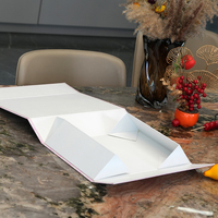 Boîte cadeau en papier à plat écologique de conception personnalisée, boîte d'emballage en carton ondulé, boîte en papier rigide pliable