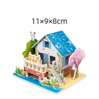 Kit de construction de modèles à assembler soi-même, puzzle de maison en papier 3D exquis pour enfants, jouet éducatif artisanal