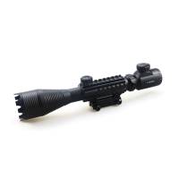 NOUVEAU - Lunette de visée longue portée 4-12x50YG à double éclairage avec viseur laser rouge - Lunettes optiques pour la chasse