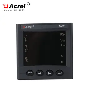 Acrel-medidor de panel digital AMC72-E4/C, medidor de energía trifásico multifunción con tamaño pequeño