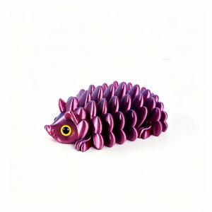 Multicolor 3D Printed <b>Hedgehog</b> Pinecone Movable Decorative Toy Figurine Collectible <b>Gift</b> - Product Image 2