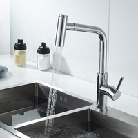 Robinet de cuisine moderne en laiton de haute qualité à poignée unique, à poser sur le comptoir, avec bec rotatif, eau chaude/froide, vente directe d'usine