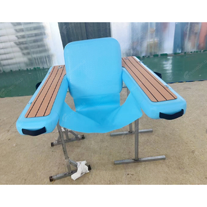 Inflatable Pool Lounger With Comfortable Sling Seat Back Rest for Pool <strong>Beach</strong> <strong>Lake</strong> and More - Product Image 3