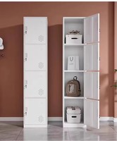 Armoires métalliques durables au design moderne, casiers multi-portes pour bureau, atelier, hôtel, unité de rangement sécurisée pour vêtements