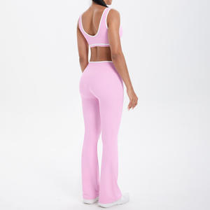 Conjunto Deportivo de 5 Piezas para Mujer, Talla Grande, Sujetador Deportivo, Leggings Ajustados, Ropa de Yoga, Pantalones Elásticos de Cintura Alta, Traje Deportivo Informal para Correr y Hacer Ejercicio - Product Image 6