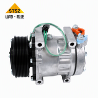 Compressore A/C SD7H13 569-07-88122 24V per Caricatore Gommato WA500-7 WA500-8, Ricambio OEM per Condizionatore d'Aria, Vendita all'Ingrosso
