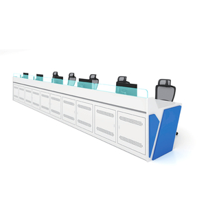 현대 디럭스 2-3 조정 가능한 TV 벽 콘솔 사무실 회의 테이블 우드 중앙 명령 제어실 모니터링 - Product Image 3