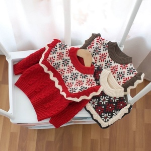 Nuovo alla moda da ragazza primavera e autunno Cardigan in maglia elegante maglione inizio inverno per bambini - Product Image 5
