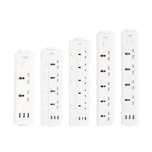 Boîtier de prise électrique industriel dissimulé noir mat avec interrupteur tactile pour téléphone, adaptateur de table 3 broches mâle, interrupteur marche/arrêt - Product Image 5