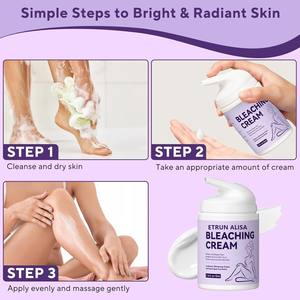 Crème éclaircissante pour <span class=keywords><strong>la</strong></span> <span class=keywords><strong>peau</strong></span> avec vitamine C pour les zones intimes, éliminateur de <span class=keywords><strong>taches</strong></span> brunes pour le corps, zones intimes sensibles, aisselles - Product Image 5