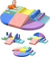 Blocs de jeu en mousse souple pour bébé, personnalisables OEM/ODM, 8 pièces, pour l'escalade, le jeu, la rampée et le glissement des tout-petits