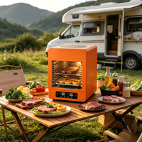 Cuisinière électrique en céramique JingXin, chauffage infrarouge, grille réglable pour le camping en plein air et les barbecues