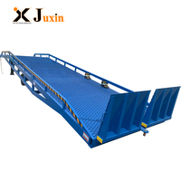 Rampe de quai hydraulique mobile robuste de 10 tonnes, rampe de chargement de conteneurs portable pour chariot élévateur, entrepôt, logistique, port