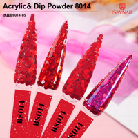 Poudre acrylique 16 couleurs pour salon de manucure, étiquette privée personnalisée, poudre à paillettes brillante