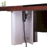 Scrivania Direzionale Ergonomica Curva iULTRA Premium in MDF con Sedie, Credenza e Libreria per Postazione di Lavoro Aziendale e Finanziaria