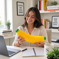 Grand ensemble de jouets anti-stress souples en forme d'aliments, à remontée lente, pour enfants et adultes, vente en gros