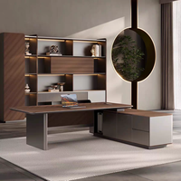 Table de direction de qualité industrielle, peinture 3H, haute brillance, bureau de patron, rangement sécurisé, mobilier de direction