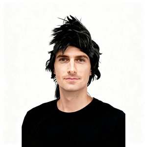 Peluca negra con punta Punk para hombres y mujeres estilo Rock Cosplay postizo FIESTA DE Halloween <span class=keywords><strong>carnaval</strong></span> puesta en escena accesorio de disfraz - Product Image 2