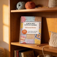 Carnet de planification de projets de crochet et de tricot exclusif à spirale, avec journal de bord et design pour les passionnés de fil – Cadeau idéal