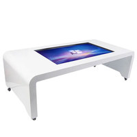 Écran vidéo interactif mobile de 55 pouces, écran tactile LCD, table de jeu