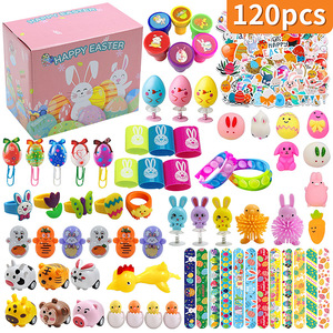 Juego de Juguetes de Huevos de Pascua 2026, 120 Piezas, Caja Sorpresa, Huevos de Pascua DIY para Niños, Juguetes en Cápsula, Regalo - Product Image 1